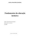 Fundamentos da Educação Inclusiva