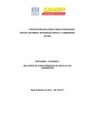 INTEGRAÇAO ESCOLA X COMUNIDADE