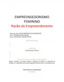 O EMPREENDEDORISMO FEMININO