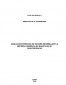 A ANÁLISE DE PRÁTICAS DE GESTÃO ADOTADAS PELA EMPRESA FARMÁCIA DE MANIPULAÇÃO QUINTESSÊNCIA