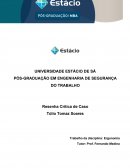 PÓS-GRADUAÇÃO EM ENGENHARIA DE SEGURANÇA DO TRABALHO