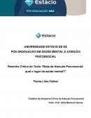 A CLINICA DE ATENÇÃO PSICOSSOCIAL