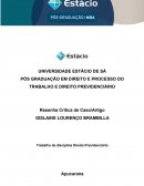 Resenha de Direito Previdenciario Sobre Pedido de Reforma da Previdência no mandato de Michel Temer