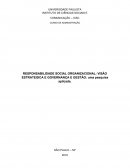 RESPONSABILIDADE SOCIAL ORGANIZACIONAL: VISÃO ESTRATÉGICA E GOVERNANÇA E GESTÃO: Uma pesquisa aplicada