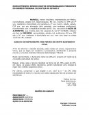 AGRAVO DE INSTRUMENTO COM PEDIDO DE EFEITO SUSPENSIVO ATIVO