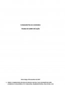 FUNDAMENTOS DE ECONOMIA TRABALHO SOBRE INFLAÇÃO