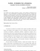 Paper - A Introdução a Pesquisa