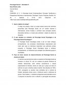 Questtionário Sobre Artigo A Psicologia Social Contemporânea: Principais Tendências e Perspectivas Nacionais e Internacionais.