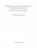 Entrega de Avaliação – Trabalho de Disciplina Energias Renováveis