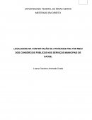 LEGALIDADE NA CONTRATAÇÃO DE ATIVIDADES FIM, POR MEIO DOS CONSÓRCIOS PÚBLICOS NOS SERVIÇOS MUNICIPAIS DE SAÚDE.