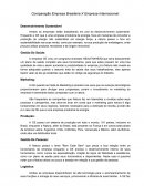 Comparação Empresa Brasileira X Empresa Internacional: Desenvolvimento Sustentável