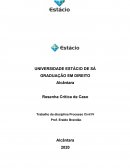 O FORMULÁRIO DE RESENHA CRÍTICA DE CASO DIREITO