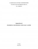 FILOSOFIA E SOCIOLOGIA APLICADA À SAÚDE