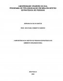 A IMPORTÂNCIA DA GESTÃO DE PESSOAS ESTRATÉGICA NO AMBIENTE ORGANIZACIONAL