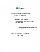 Trabalho da Disciplina Prática Simulada Penal