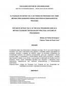 A UTILIZAÇÃO DO ARTIGO 139, IV, DO CÓDIGO DE PROCESSO CIVIL COMO MÉTODO PARA GARANTIR O RESULTADO PRÁTICO EQUIVALENTE DO PROCESSO