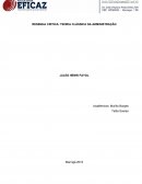 RESENHA CRITICA: TEORIA CLÁSSICA DA ADMINISTRAÇÃO