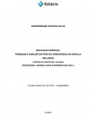 PESQUISA E ANÁLISE DE PRÁTICA PEDAGÓGICA NA ESCOLA INCLUSIVA