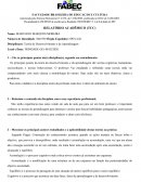 Relatório de Autorizada pela Portaria Ministerial nº 2.078