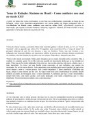 Tema de Redação: Racismo no Brasil - Como Combater Esse Mal no Século XXI?