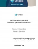 Resenha Critica Psicopedagogia Institucional