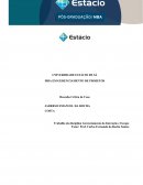 Trabalho da Disciplina Gerenciamento da Interação e Escopo