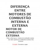 A DIFERENÇA ENTRE MOTORES DE COMBUSTÃO INTERNA E EXTERNA