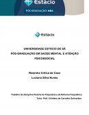 Trabalho da Disciplina História da Psiquiatria e da Reforma Psiquiátrica