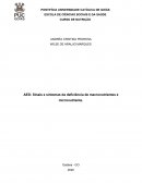 OS SINAIS E SINTOMAS DA DEFICIÊNCIA DE MICRONUTRIENTES E MICRONUTRIENTE