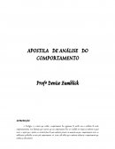 A APOSTILA DE ANÁLISE DO COMPORTAMENTO