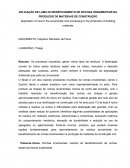 APLICAÇÃO DE LAMA DO BENEFICIAMENTO DE ROCHAS ORNAMENTAIS NA PRODUÇÃO DE MATERIAIS DE CONSTRUÇÃO