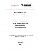 POLÍTICAS SOCIOAMBIENTAIS APLICADAS A MICRO E PEQUENAS EMPRESAS