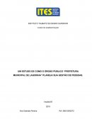 UM ESTUDO DE COMO O ÓRGÃO PÚBLICO “PREFEITURA MUNICIPAL DE LAGOINHA” PLANEJA SUA GESTÃO DE PESSOAS. TAUBATÉ