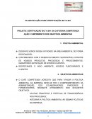 PLANO DE AÇÃO PARA CERTIFICAÇÃO ISO 14.001 DE UMA CAFETERIA