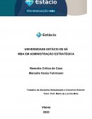 MBA EM ADMINISTRAÇÃO ESTRATÉGICA