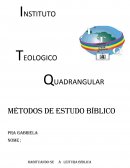 METODOS DE ESTUDO BIBLICO