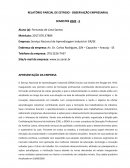 RELATÓRIO PARCIAL DE ESTÁGIO - OBSERVAÇÃO EMPRESARIAL