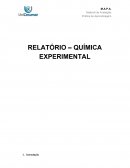 RELATÓRIO – QUÍMICA EXPERIMENTAL