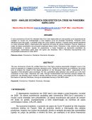 ANÁLISE ECONÔMICA SOB EFEITOS DA CRISE NA PANDEMIA SARS-COV2