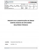 RELATÓRIO TÉCNICO DO PROJETO DE CLASSIFICAÇÃO DE ÁREAS CONTRA RISCOS DE EXPLOSÕES