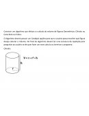 O Volume de Figuras Geométricas: Cilindro ou Cone Reto ou Esfera.