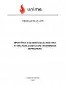 A IMPORTÂNCIA E OS BENEFÍCIOS DA AUDITORIA INTERNA PARA A GESTÃO DAS ORGANIZAÇÕES EMPRESARIAIS