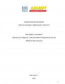 PROJETO DE TRABALHO - APROVEITAMENTO PEDAGÓGICO DE UM AMBIENTE NÃO ESCOLAR