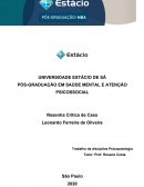 PÓS-GRADUAÇÃO EM SAÚDE MENTAL E ATENÇÃO PSICOSSOCIAL