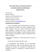 RELATÓRIO PARCIAL DE ESTÁGIO EM CIÊNCIAS CONTÁBEIS OBSERVAÇÃO EMPRESARIAL