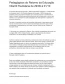 Consulta Pública dos Protocolos Pedagógicos do Retorno da Educação Infantil Paulistana de 29/09 à 01/10