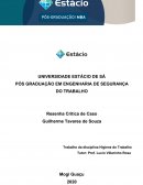 PÓS GRADUAÇÃO EM ENGENHARIA DE SEGURANÇA DO TRABALHO