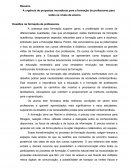 A urgência de propostas inovadoras para a formação de professores para todos os níveis de ensino.