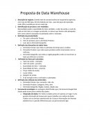 A Proposta de Datawarehouse