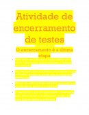 Atividade de Encerramento de Testes